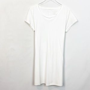 Rec Room White Short Sleeve Tie Back Dress Medium